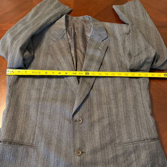 Canali Milano Mens 100% pure Wool Blend Herringbone Pattern Suit Jacket Blazer 4 - Picture 9 of 11